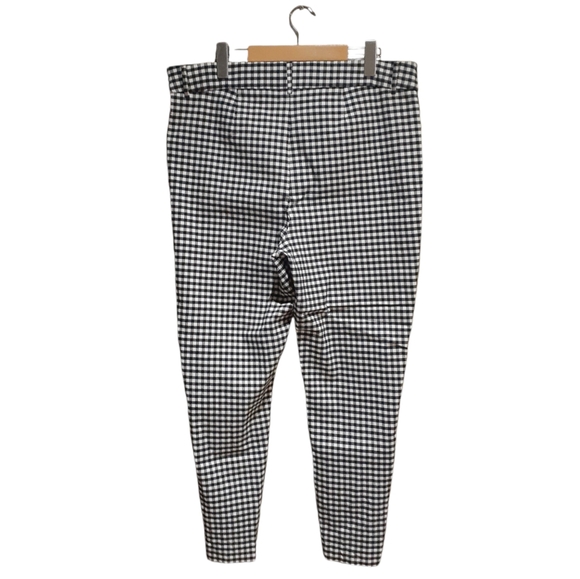 Addition Elle Women's Cropped Ankle Skinny Pants Black White Gingham Size 14 - Picture 5 of 8